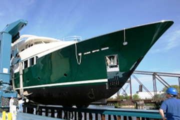 The Sea Owl Yacht at launch in the USA