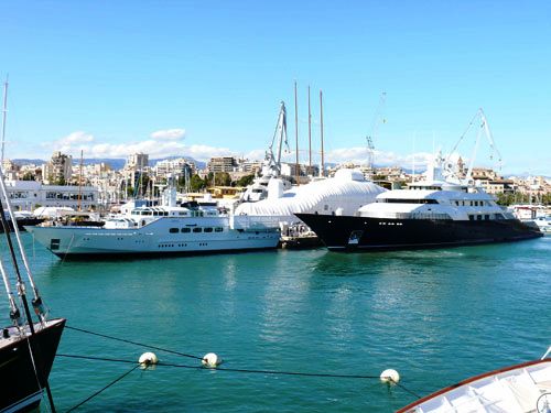 Feadship motor yacht Paraiso alongside motor yacht Limitless at the Astilleros de Mallorca yard - Photo Credit Astilleros de Mallorca 