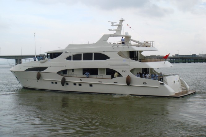 IAG127 Superyacht PRIMADONNA at her Sea Trials - Photo Credit IAG Yachts