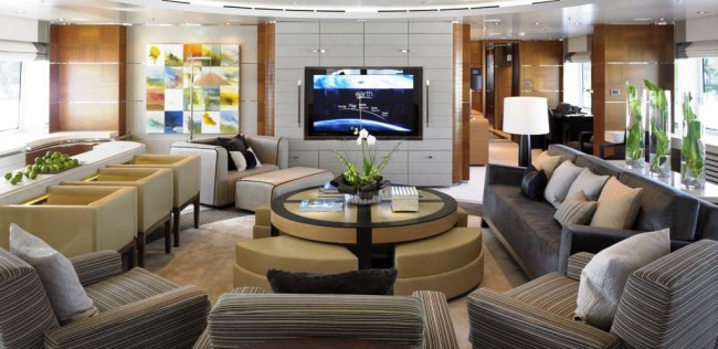 Motor Yacht Bacarella - Main Salon - Image credit to Trinity yachts
