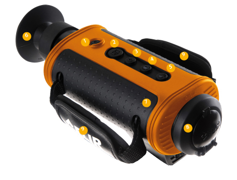 Portable thermal imaging cameras for security and law enforcement applications