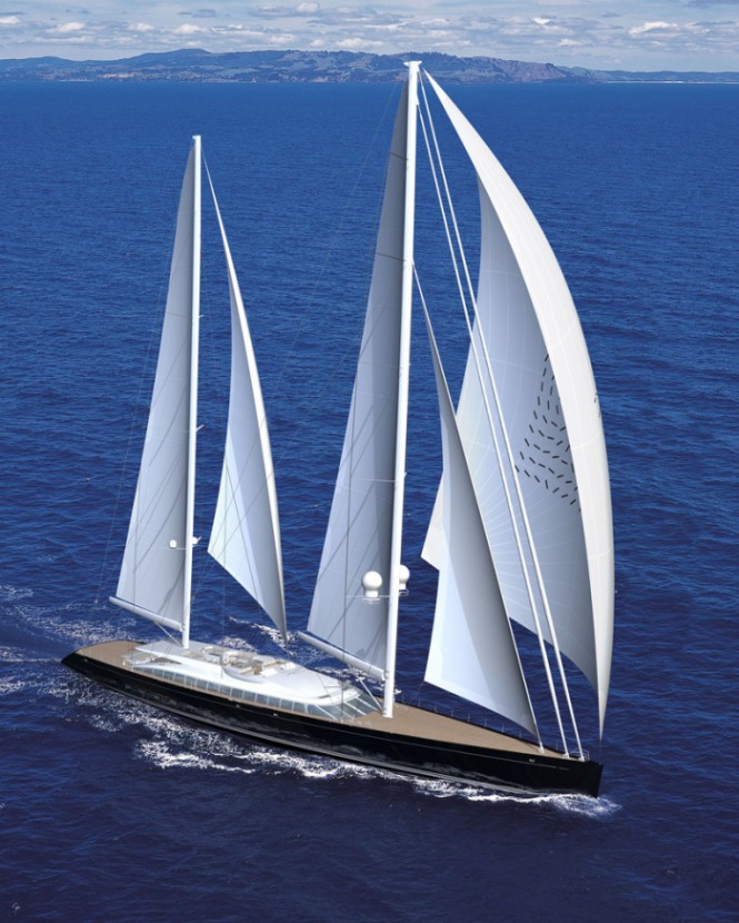 Sailing Yacht Vertigo - as designed by Philippe Briand and launched by Alloy Yachts in 2010
