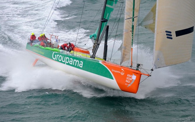 Sailing yacht Groupama 70. Photo by Rick Tomlinson.