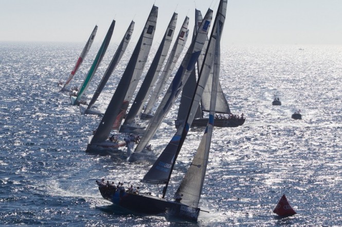 TP52 Day 1 - Fleet 25 08 2010 - Caja Mediterráneo Region of Murcia Trophy - Audi MedCup Circuit Photo Credit - Ian RomanAudi MedCup