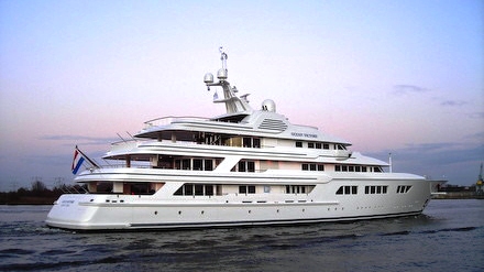 The 88 m Feadship XL Musashi sisterhip superyacht Ocean Victory