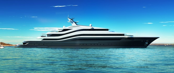 The Lurssen 88 Meter Orchid Yacht Design - In Calla di Volpe