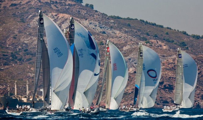 The fleet of the Audi MedCup Circuit traning in Cartagena Trofeo Caja Mediterráneo Región de Murcia - Audi MedCup Circuit photo by Stefano Gattini Studio Borlenghi-Audi MedCup