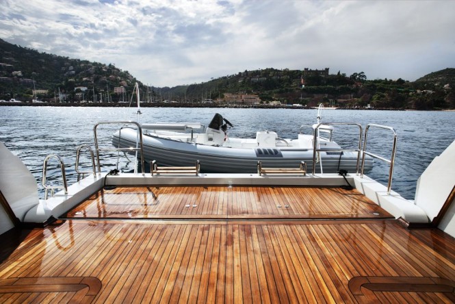 Sanlorenzo’s first steel megayacht The 46 Steel super yacht Lammouche Beach Club - Photo Credit Sanlorenzo 