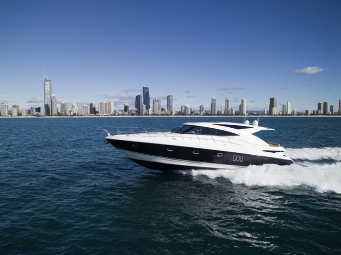 The Riviera 5800 Sport Yacht with IPS will have its US debut at Fort Lauderdale International Boat Show