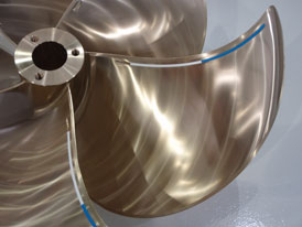 VEEMS latest superyacht propeller, the VEEMUltraskew - Credit CJR 