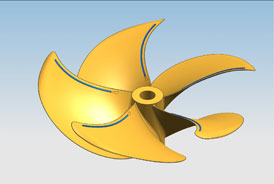 VEEMS latest superyacht propeller, the VEEMUltraskew - Credit CJR