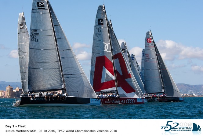 Fleet, TP52 World Championship Valencia 2010 Credit Nico MartinezWSM