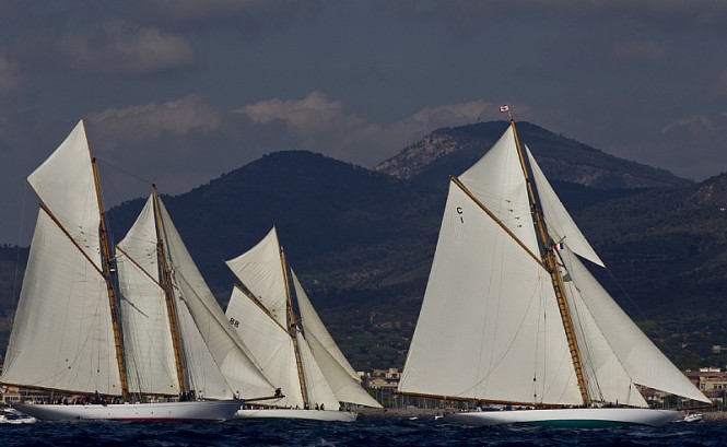 Les Voiles de Saint-Tropez Fleet - Photo Credit Rolex  Carlo Borlenghi