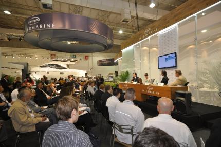 Pre-launch of Intermarine 55 at the Sao Paulo Boat Show