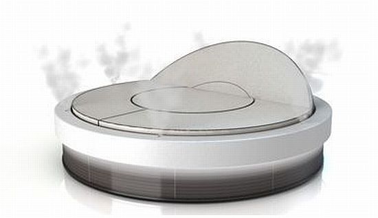 Solar-powered circular lounger for superyachts by LMV Design Technology 