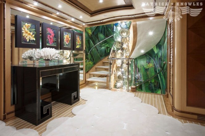 Superyacht Kolaha ISA 630  Stairs - Credit Patrick Knowles Design