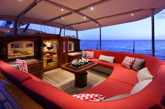 Vitters Sailing yacht Marie on deck - Credit Thierry Ameller