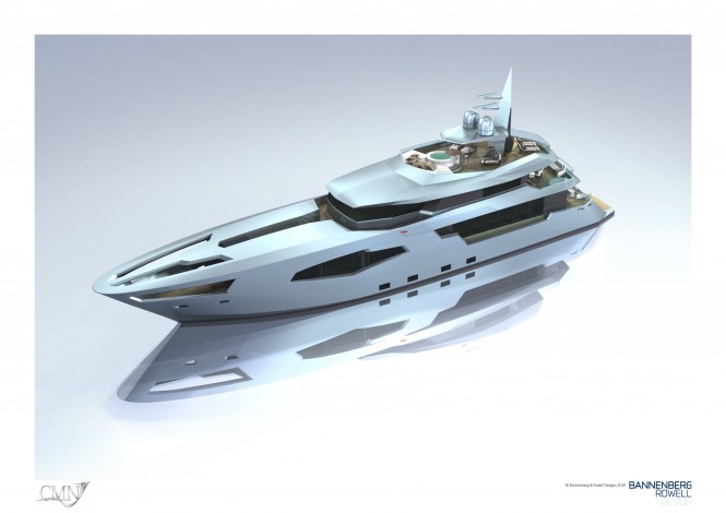 44m  CMN and Bannenberg Rowell SCORPIO superyacht