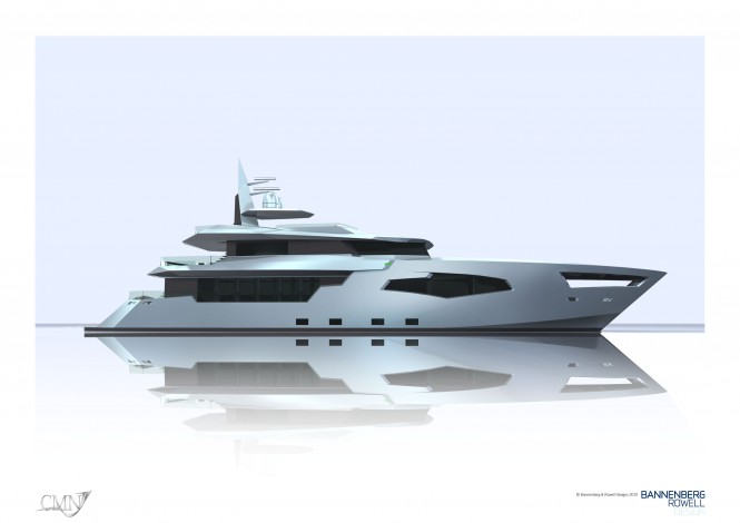 44m  CMN and Bannenberg Rowell motor yacht SCORPIO