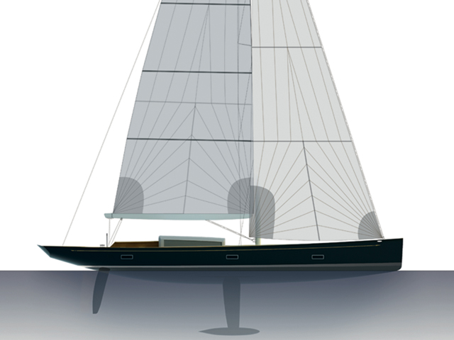 Frers 88 sailing yacht Tulip.