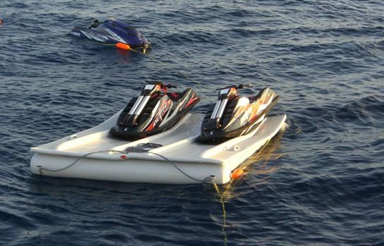 New Inflatable Jet Ski Dock  by Henshaw Inflatables