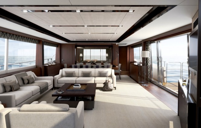 Princess Yachts 32M Saloon - Credit Princess Yachts