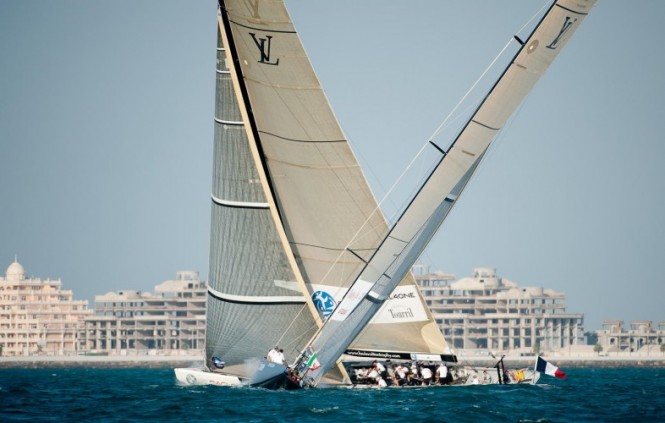 Race day 3 ALL4ONE vs Mascalzone Latino Audi Team  - © Paul Todd ousideimages.com Louis Vuitton Trophy