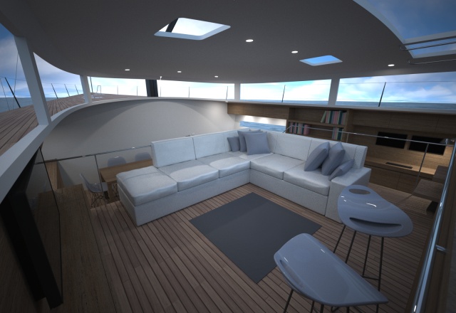 Sailing Yacht Anegada Cay interior by Cognit Design