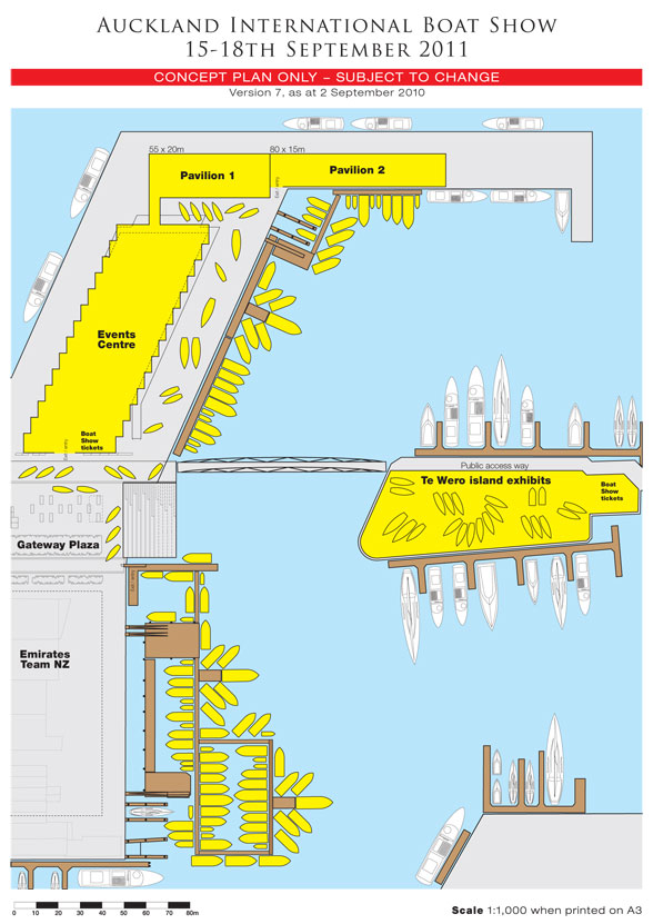 Auckland International Boat Show Concept Plan - Credit Auckland International Boat Show