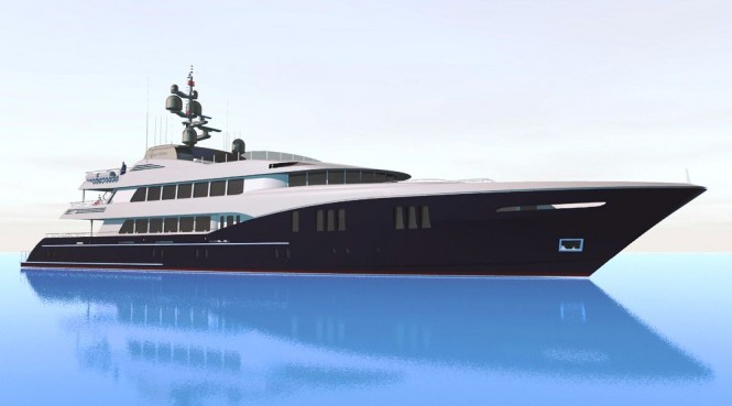 Rendering of Trinity Yachts Motor Yacht Carpe Diem (ex T047)