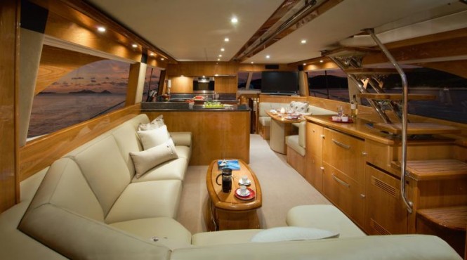 Riviera 61 Series II Flybridge model Salon