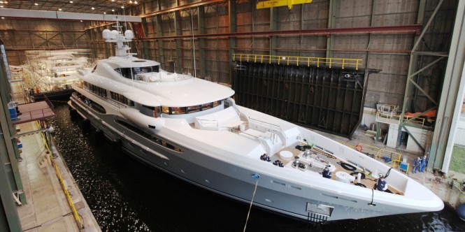 The AMELS 212 Superyacht launch - Photo by Amels & Dennis van Overbeeke