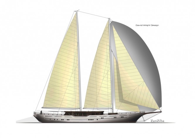 40m sailing yacht ZanZiba by Archipelago Yachts