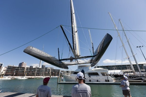 AC45 Wing-Sailed Catamaran Launched in Auckland