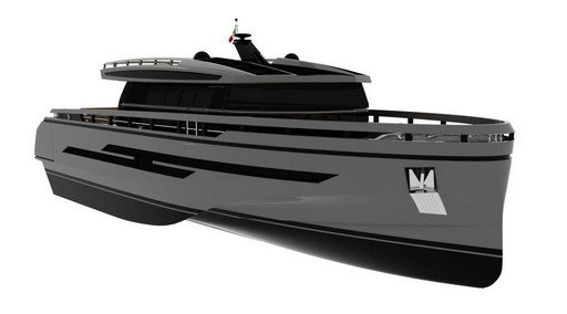 Baia Sevolution Yacht - Bow Rendering