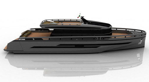 Baia Sevolution Yacht - Profile Rendering