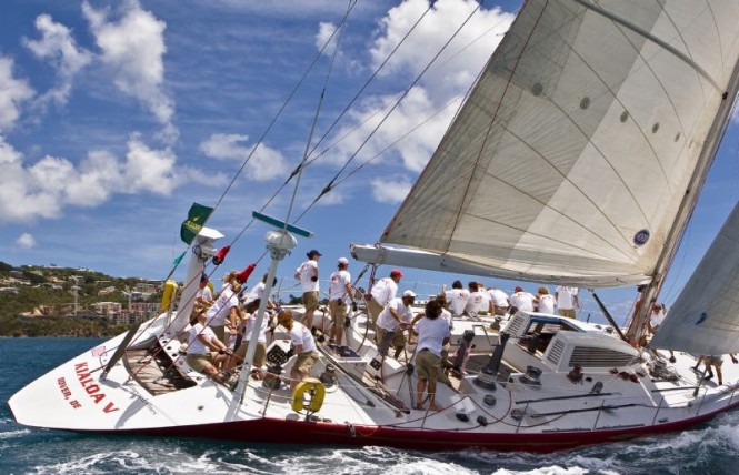 Sailing yacht KIALOA V International Rolex Regatta St.Thomas, US Virgin Island Photo credit Rolex Ingrid Abery