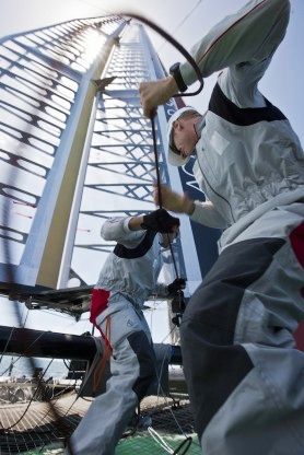 Auckland (NZL) - 34th America's Cup - AC45 sea trial n°9 Photo Credits Gilles Martin-Raget  www.americascup.com