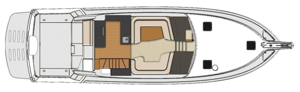 53 Enclosed Flybridge - Saloon
