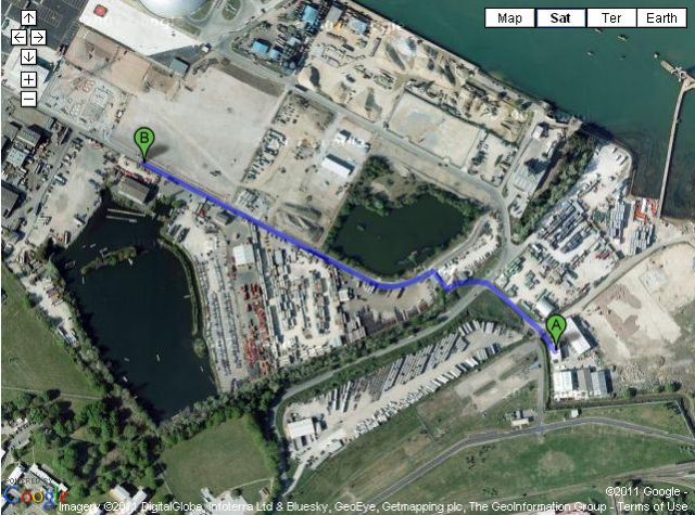 Composite Mouldings (CML) expands to new Southampton facility - Location A is CML's current facility. Location B is the new facility.