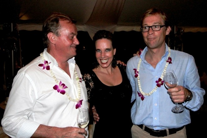 Feadship management with one of Asia Superyacht Rendezvous host