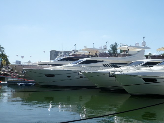Ferretti Yachts at Miami Boast Show 2011