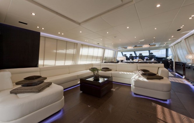 AB116 Motor yacht  Salon by AB Yachts