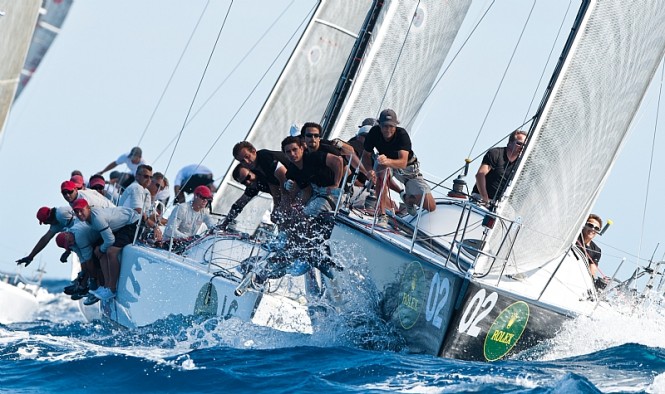 NERONE sailing on last day of the 2011 Rolex Farr 40 World Championship Photo credit Rolex  Kurt Arrigo