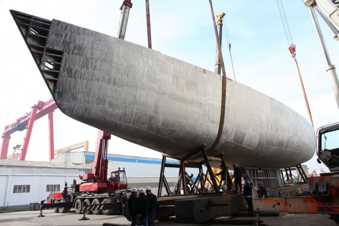 Perini Navi SY 40 hull C 2180 turned