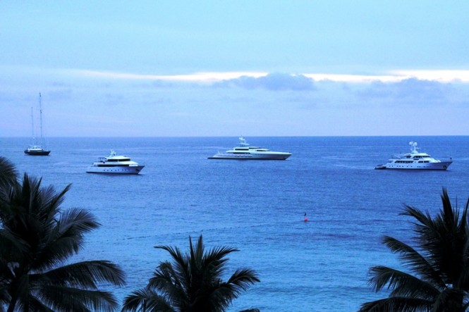 Superyachts in Phuket at The Surin