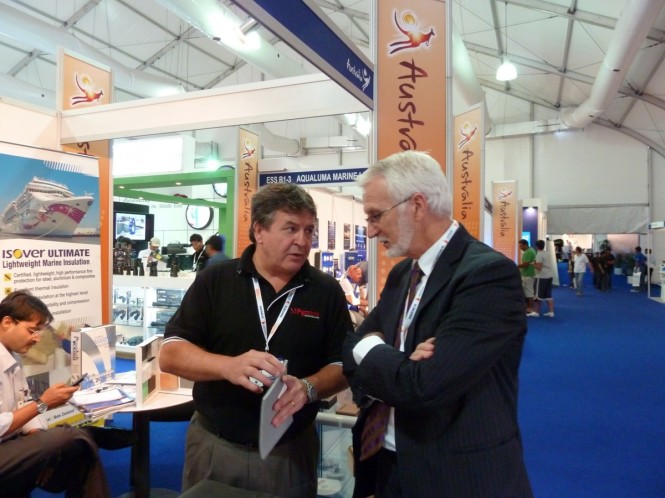 Bruce Hermes - Pyrotek Noise Control with Barry Buffier Deputy Director General NSW Governemtn Dept Investment and Industry