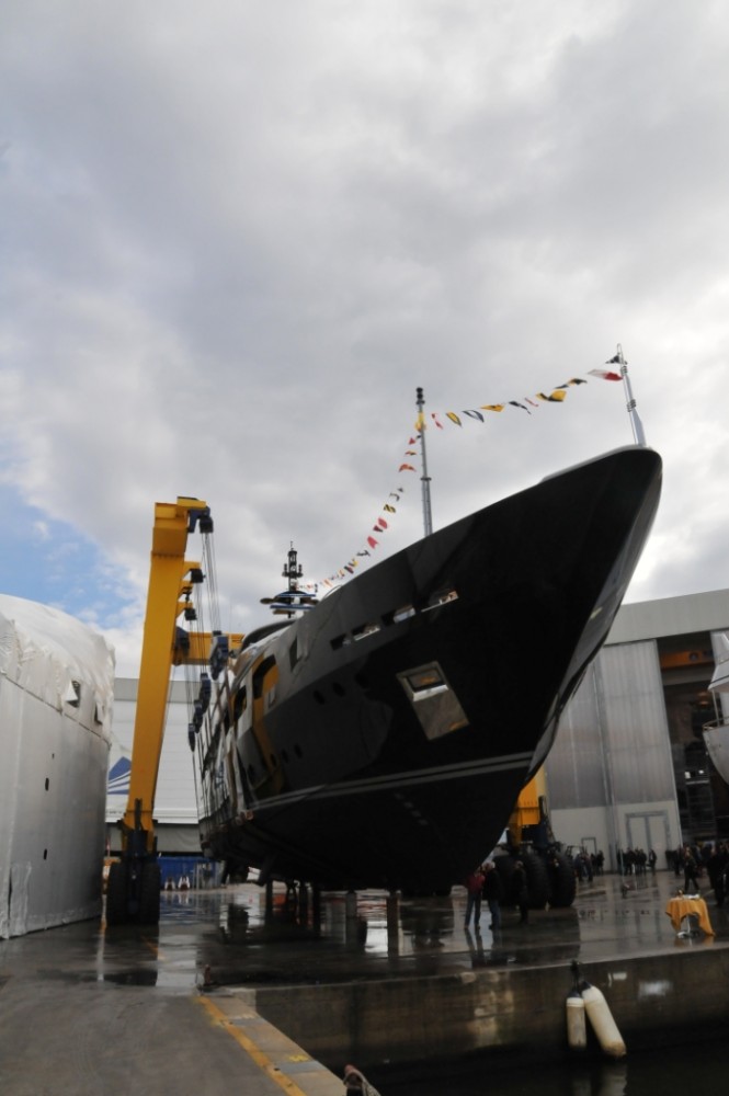 Launching Photo of Yacht Aifos by Cbi Navi