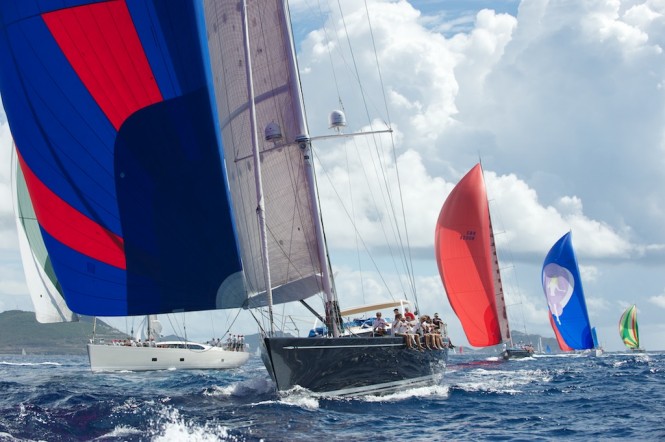 Day one of the 2011 St. Maarten Heineken Regatta - the biggest regatta in the Caribbean. Credit Tom ZinnOutsideImages