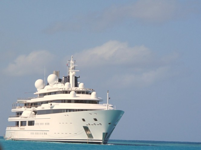 Lurssen’s Superyacht KATARA in St Martin, Caribbean